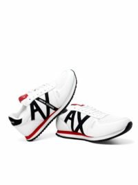 Armani Exchange Men's Logo Sneakers White - Image 4