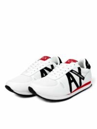 Armani Exchange Men's Logo Sneakers White - Image 2