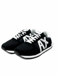 Armani Exchange Men's Logo Sneakers Black - Image 8