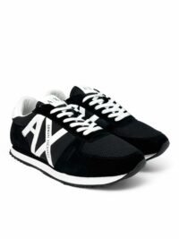 Armani Exchange Men's Logo Sneakers Black - Image 2