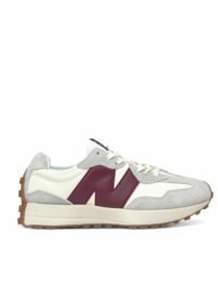 New Balance 327 Moonbeam with classic burgundy