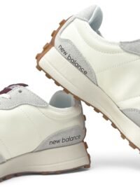 New Balance 327 Moonbeam with classic burgundy - Image 8