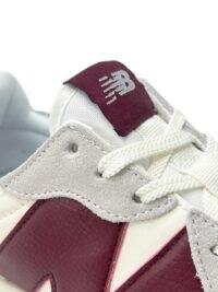 New Balance 327 Moonbeam with classic burgundy - Image 4