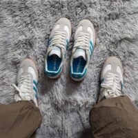 Adidas Samba Gray Blue - Image 9