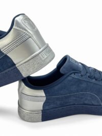 Puma Suede Classic Navy Silver - Image 7