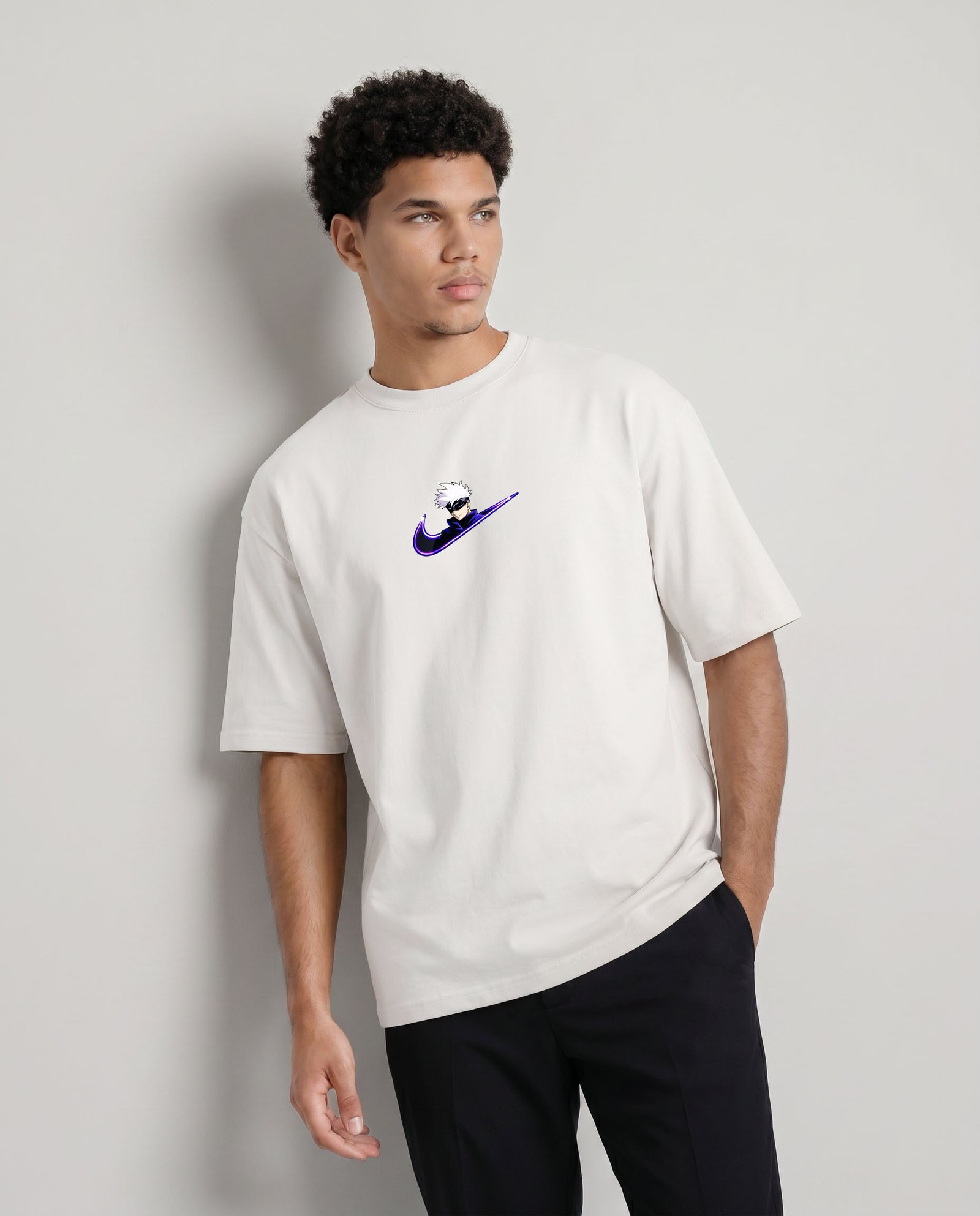 magnific_another-fashion-pose-same_3000237413 Jujutsu Kaisen Oversized T-Shirt 9414 - Image 1