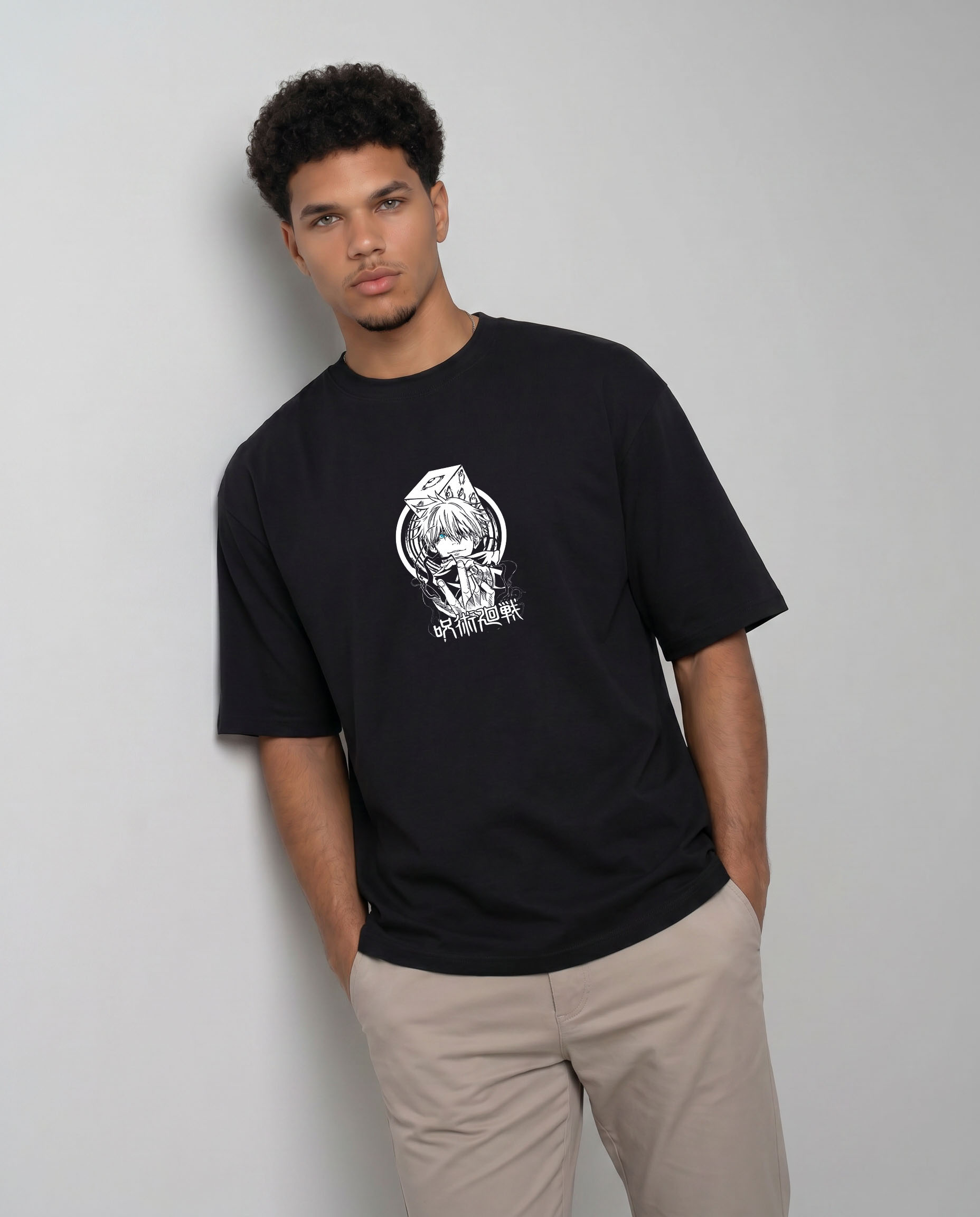 magnific_another-fashion-pose-same_3000264249 Jujutsu Kaisen Oversized T-Shirt 9040 - Image 1