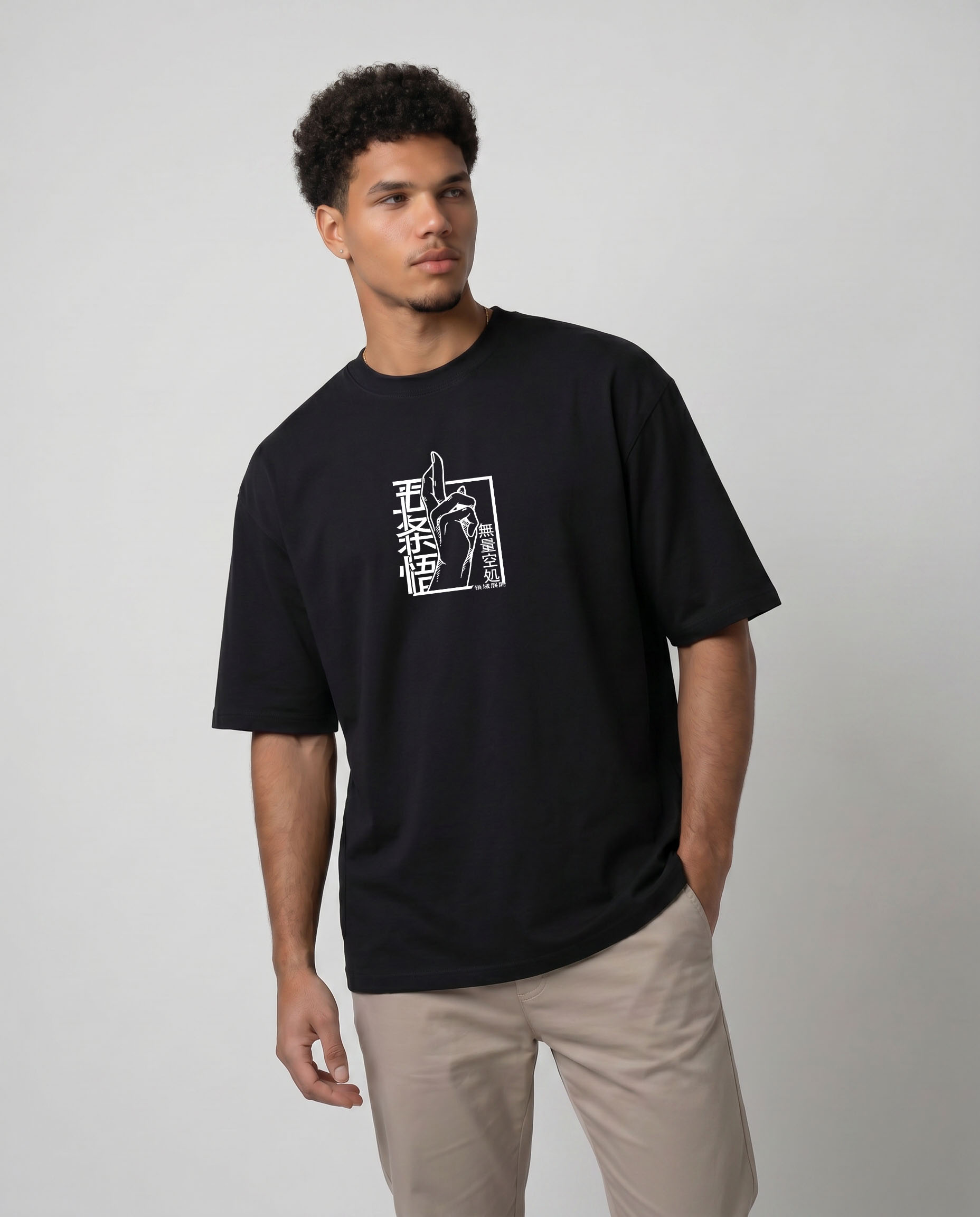 magnific_another-fashion-pose-same_3000265370 Jujutsu Kaisen Oversized T-Shirt 9016 - Image 1