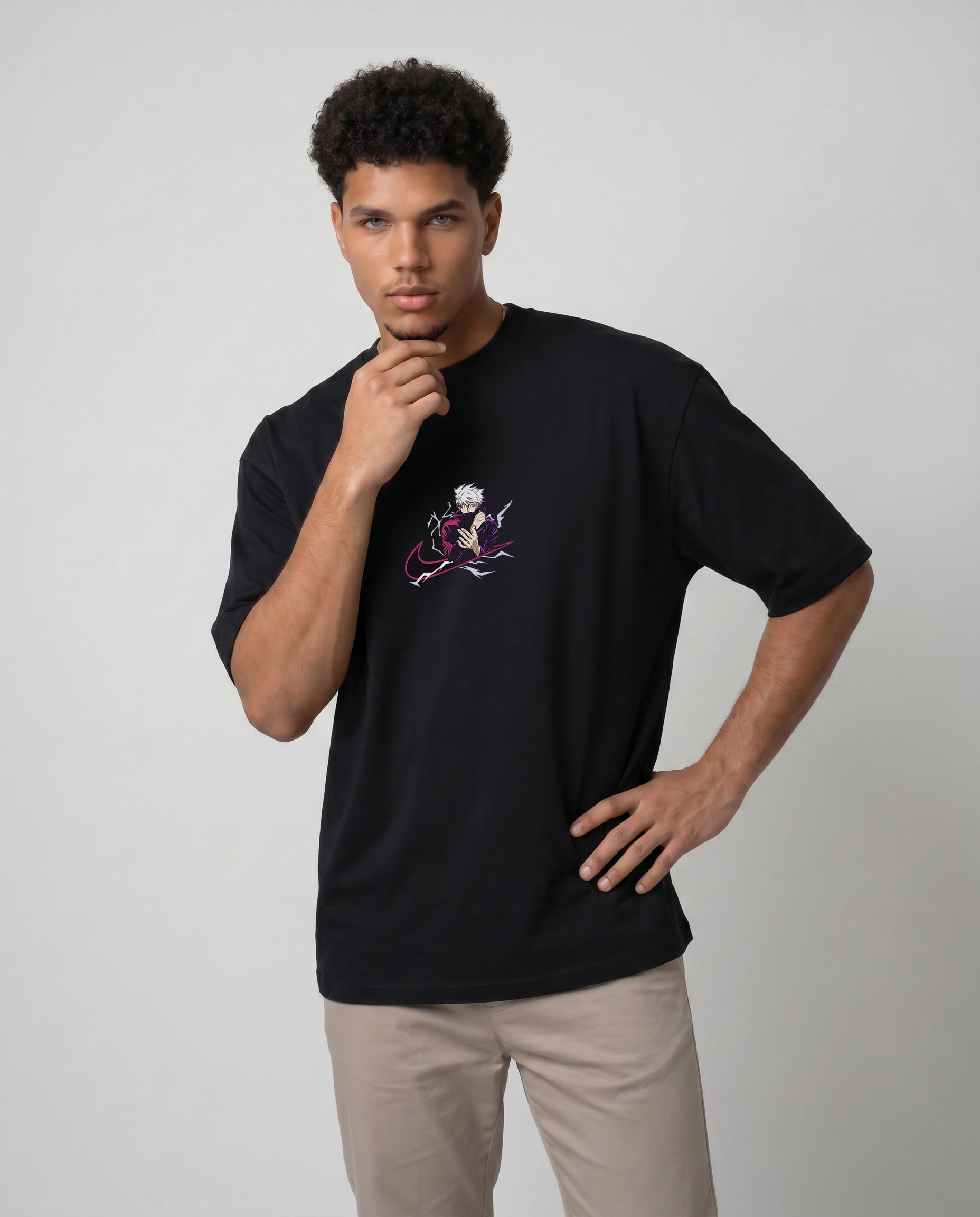 magnific_another-fashion-pose-same_3000266281 Jujutsu Kaisen Oversized T-Shirt 9038 - Image 1